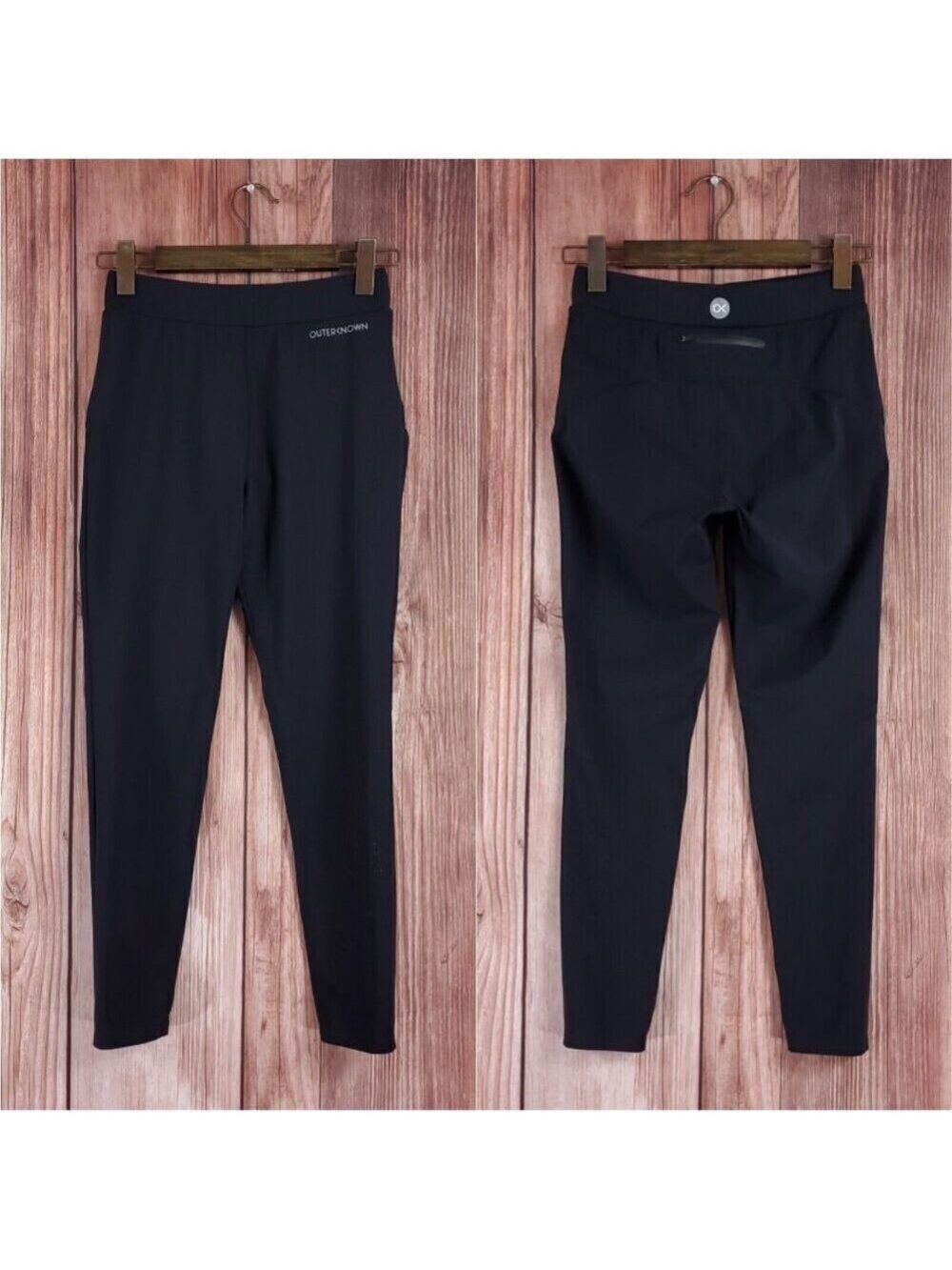 Outerknown Active OK Womens Size Small Black Vented Leggings Athleisure Athletic